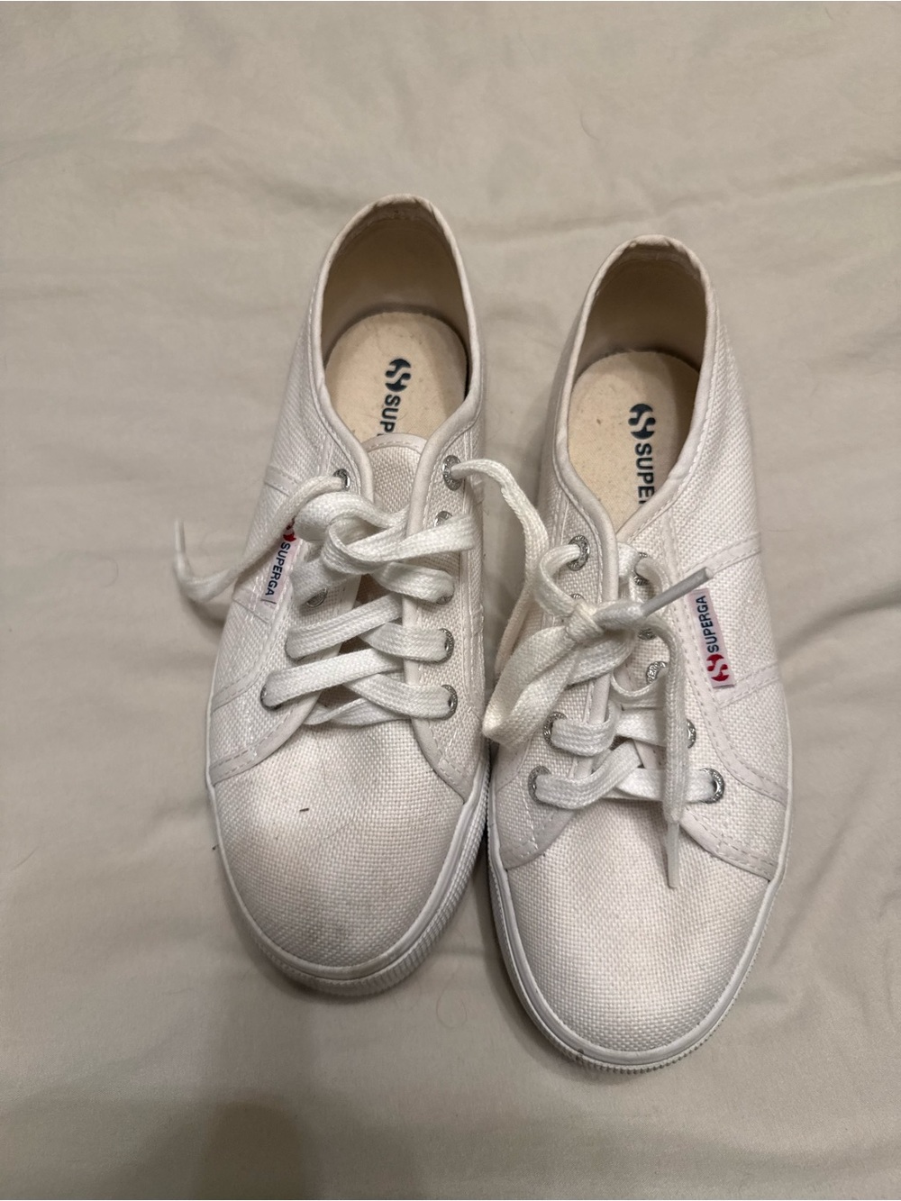 Superga Classic White Canvas Women’s Sneakers